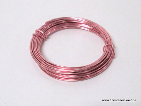 Aluminiumdraht rosa - 2,00 mm x 12 m, 100 g