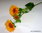 Sonnenblume mit 2 Blüten und 1 Knospe, 64cm