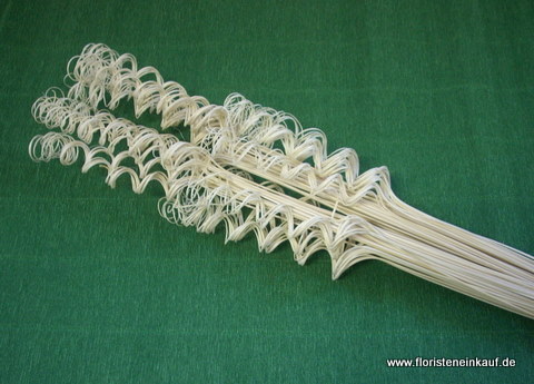 Twisted Tambo Spiralen gebleicht, ca.100 Stück, 65 cm