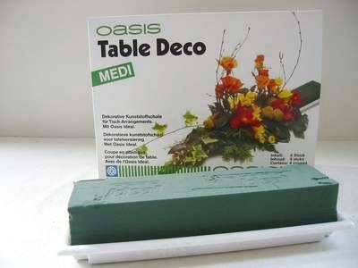 Oasis Table Deco Medi,Gr. 25x9 cm in Kunststoffschale