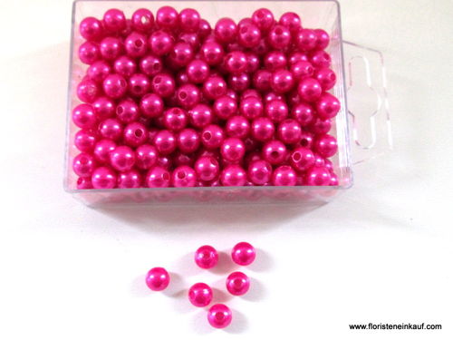 Perlen, 250 St., 8mm, pink