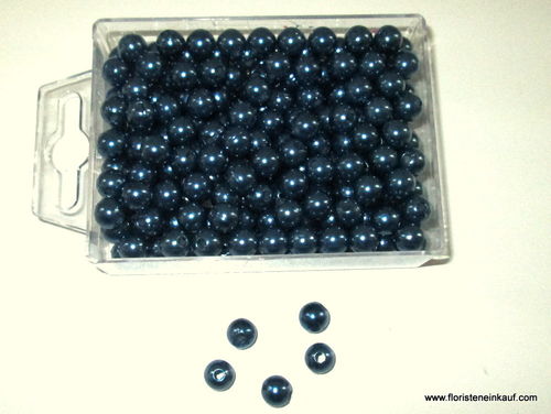 Perlen, 250 St., 8mm, blau