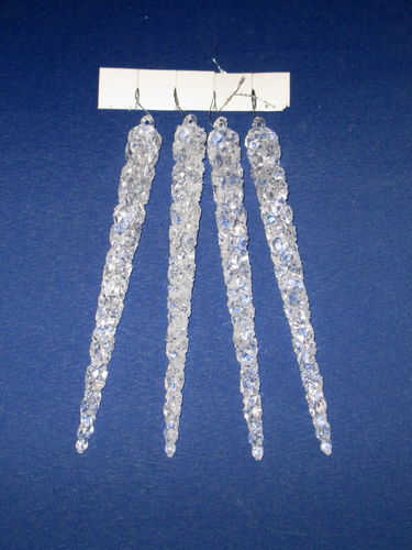 Acryl-Eiszapfen, 4 Stck., 15 cm