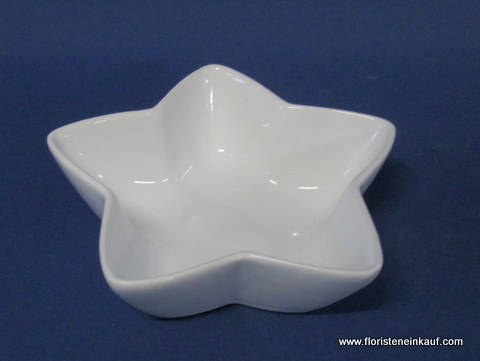 Porzellan-Schale Stern, weiß, D 20cm
