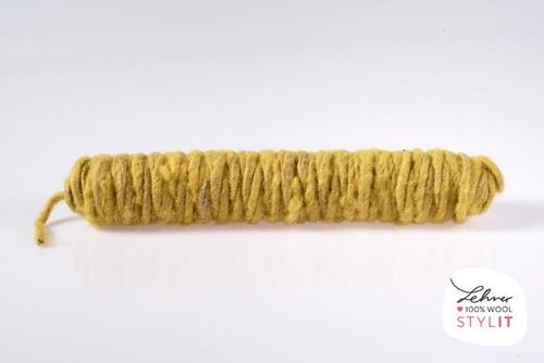 Kordel Vintage, Jute-Wolle, 30 m, gelb