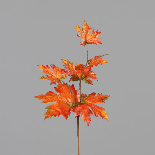Ahorn Blatt Zweig, 55 cm, orange