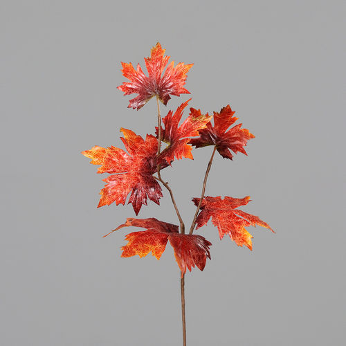 Ahorn Blatt Zweig, 55 cm, dunkel orange