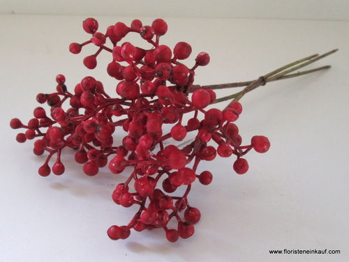 Beeren Bund, 30 cm, rot, 3 Zweige