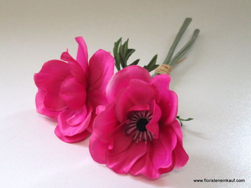 Anemonen Pick, 28 cm, pink, 2 Stück