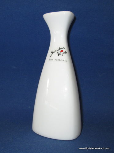 Porzellan-Vase, 14,5cm hoch, weiß