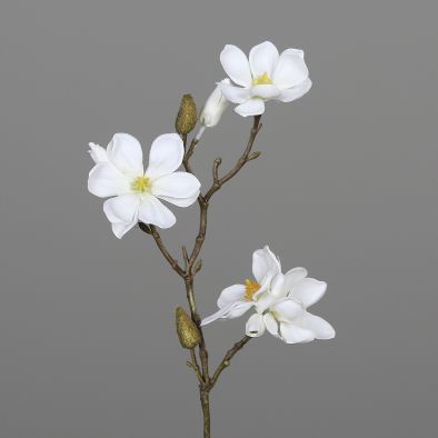 Magnolienpick m.4 Blüten u.2 Knospen,cream,40cm